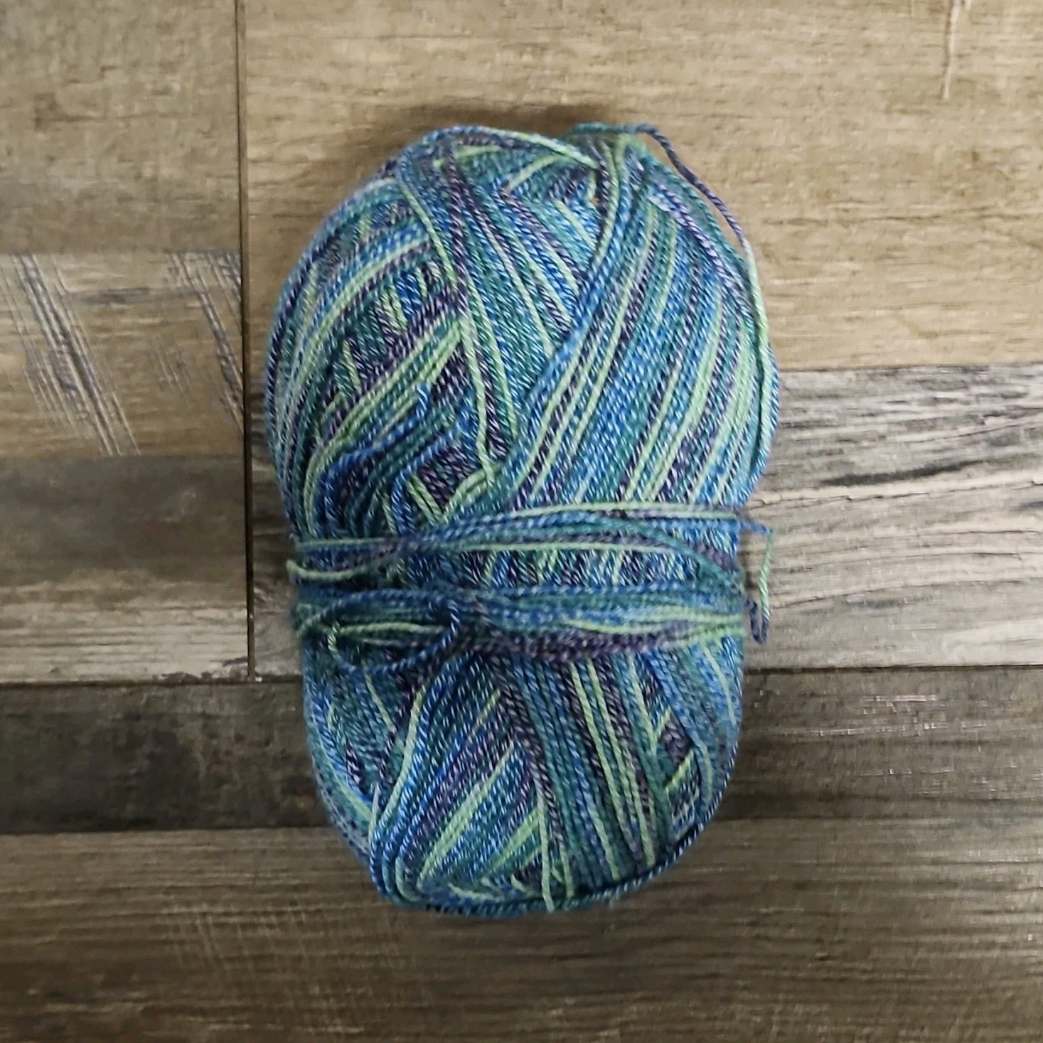 Plymouth Yarn Sockotta Sock Yarn Skein Blue Green Multicolor 100g Super Fine