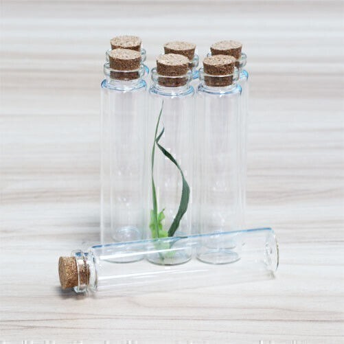 30ml Crafts Bottles Glass Empty Cork gift Vials Glass DIY Small Jars Candy