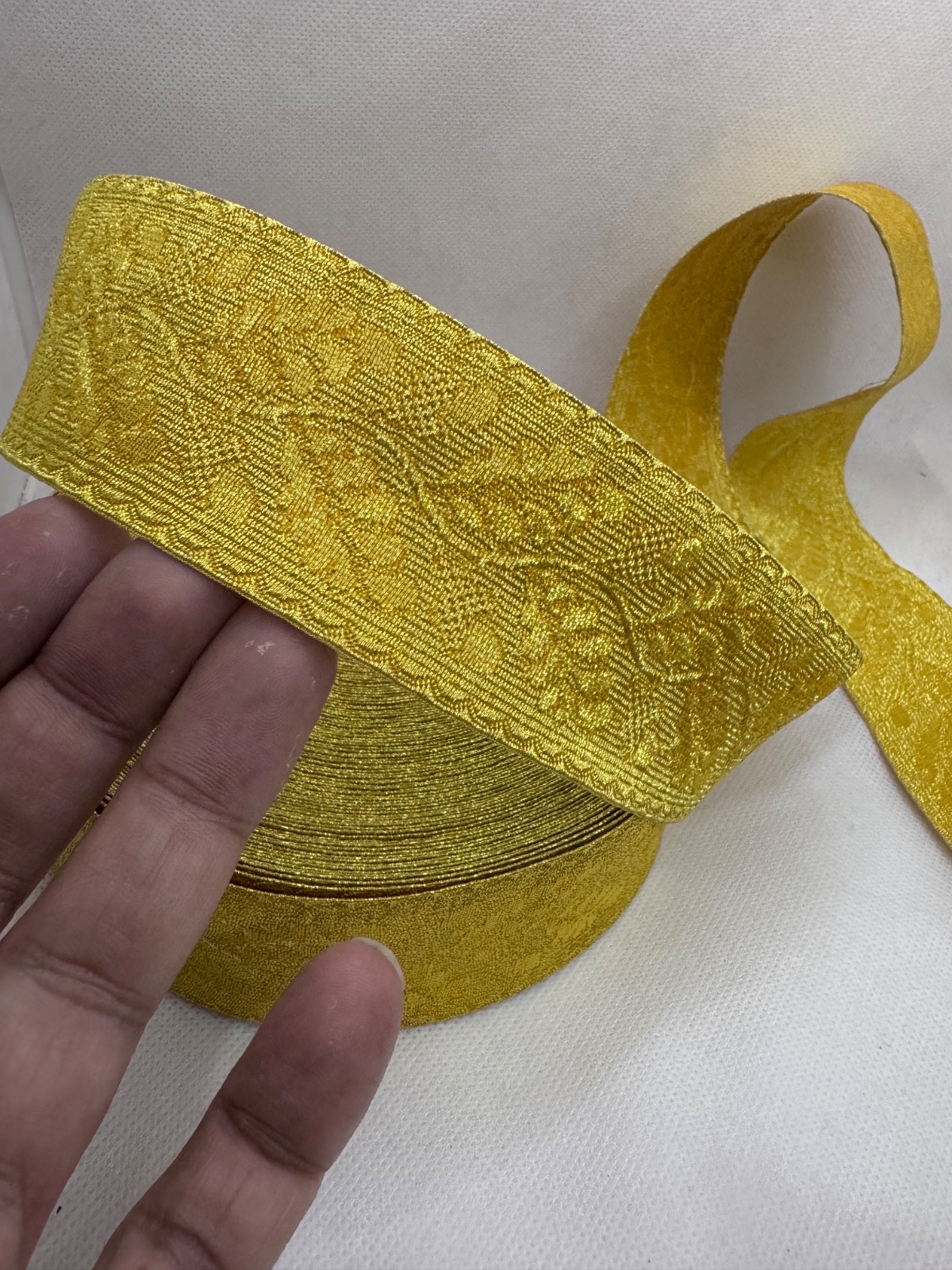OAK Leaf Mylar braid Gold Size 15′ 25′ 40mm For Uniform Vestment Fancy Costume
