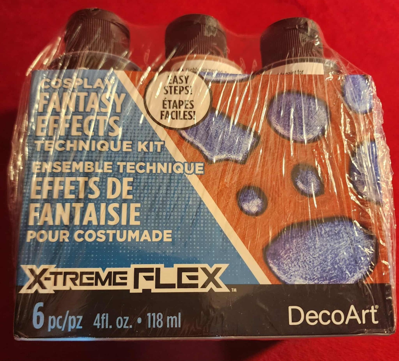 New DecoArt Cosplay X-treme Flex Acrylic Paint 6pcs x 4oz (118ml)