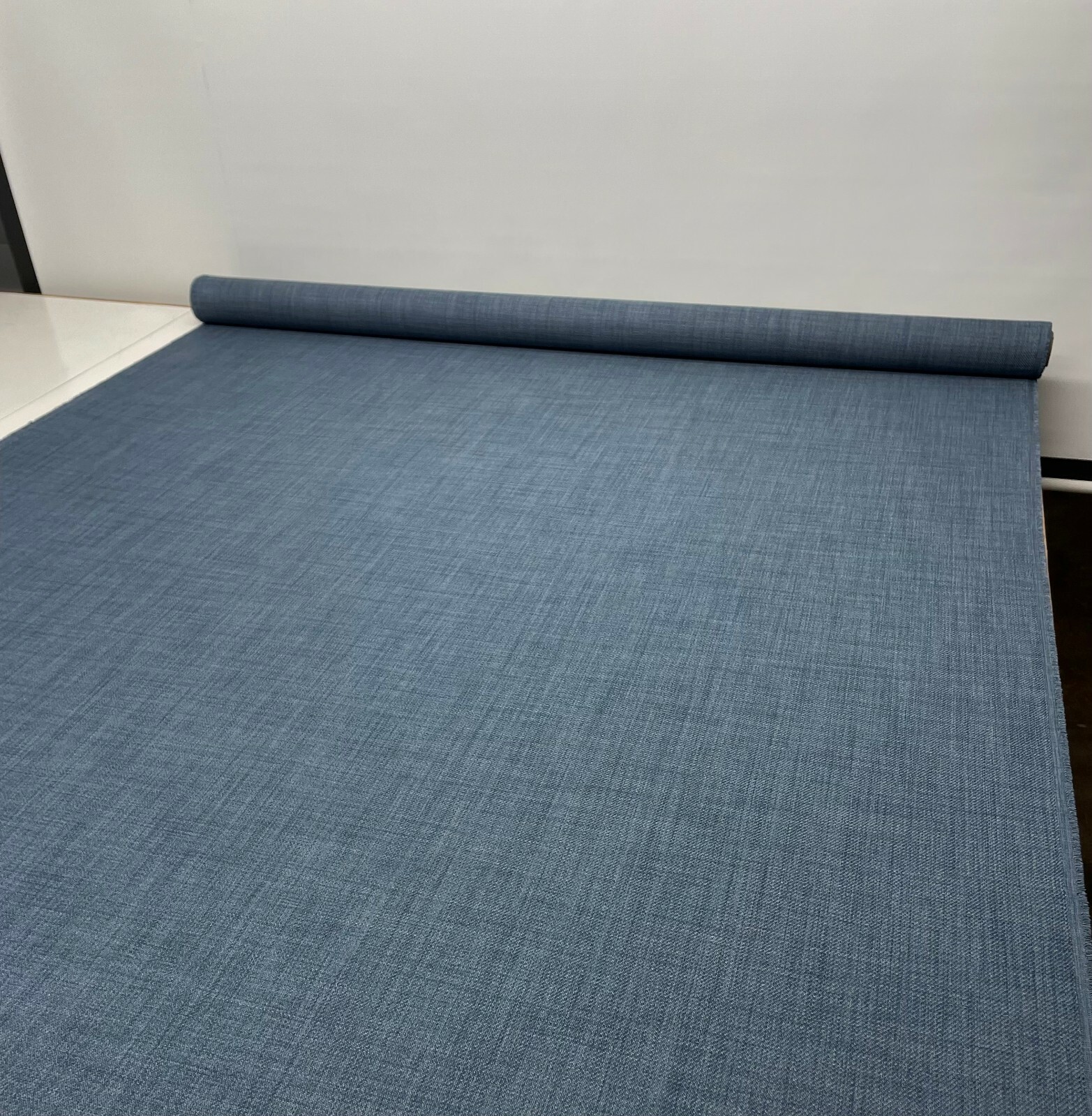BALLARD DESIGNS SWIFT NAVY BLUE SOLID CRYPTON® FURNITURE FABRIC BY THE YARD 54″W
