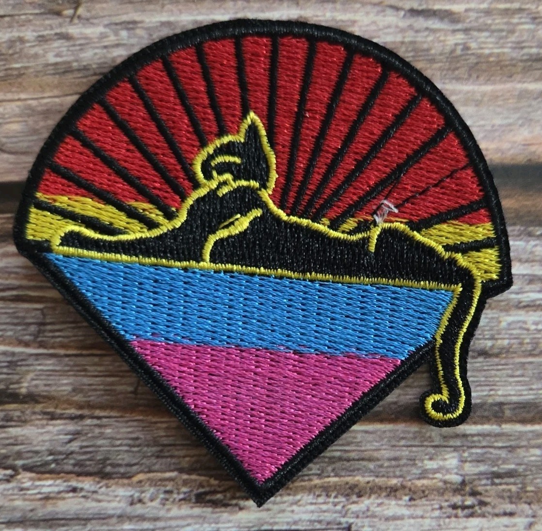 Egyptian Style Royal Pharaoh Cat Egypt God Occult Esoteric Iron on Patch.