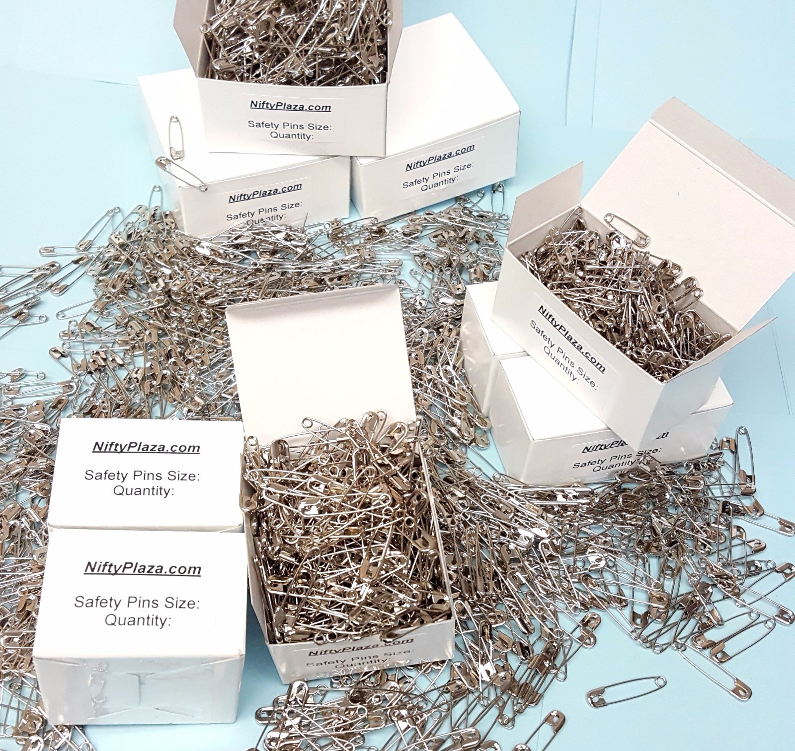 NiftyPlaza Large Safety Pins – 200 Pack – Size 1-1/2″, Heavy Duty, FREE SHIP
