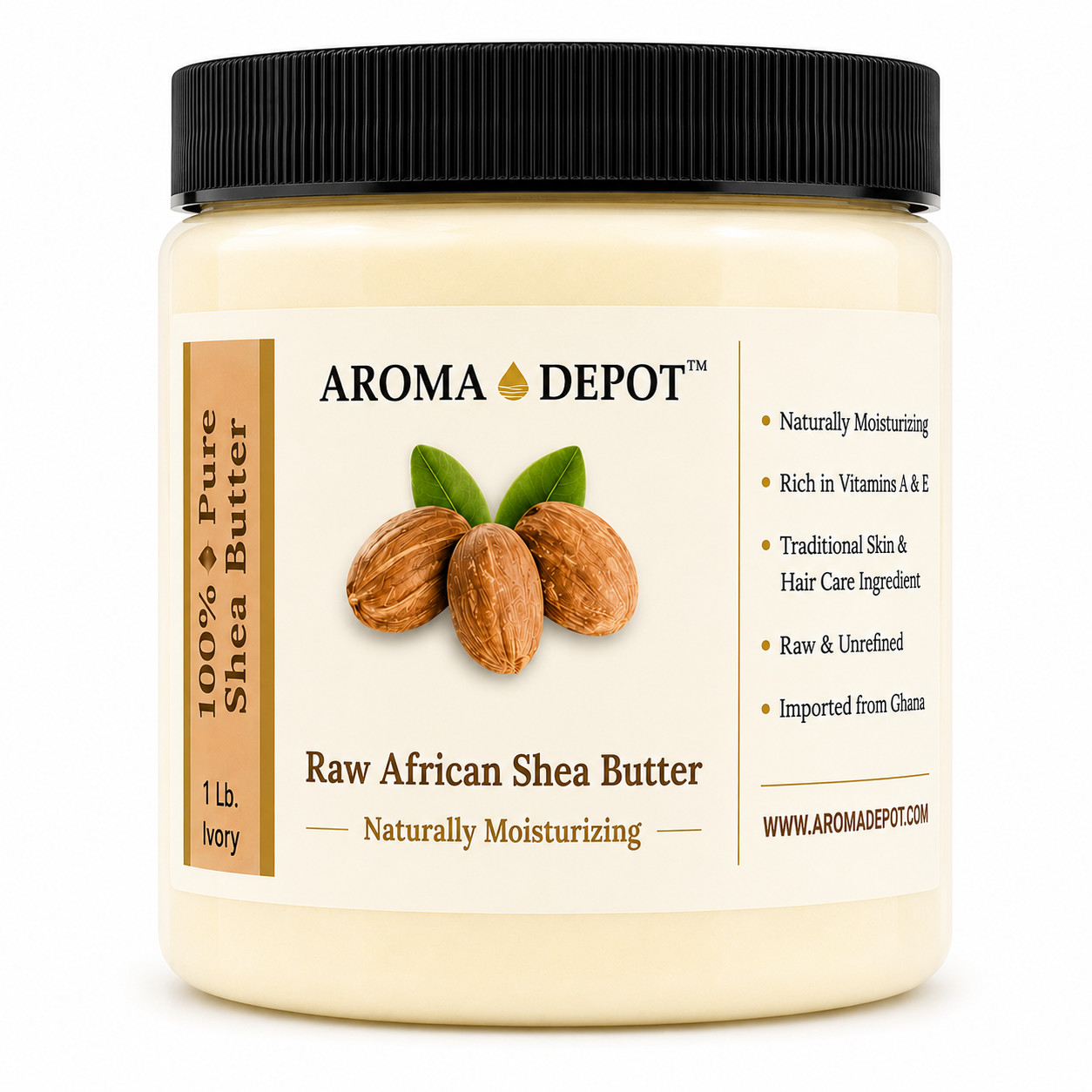 1lb Ivory Raw African Shea Butter Pure Unrefined 100% Natural 16 oz