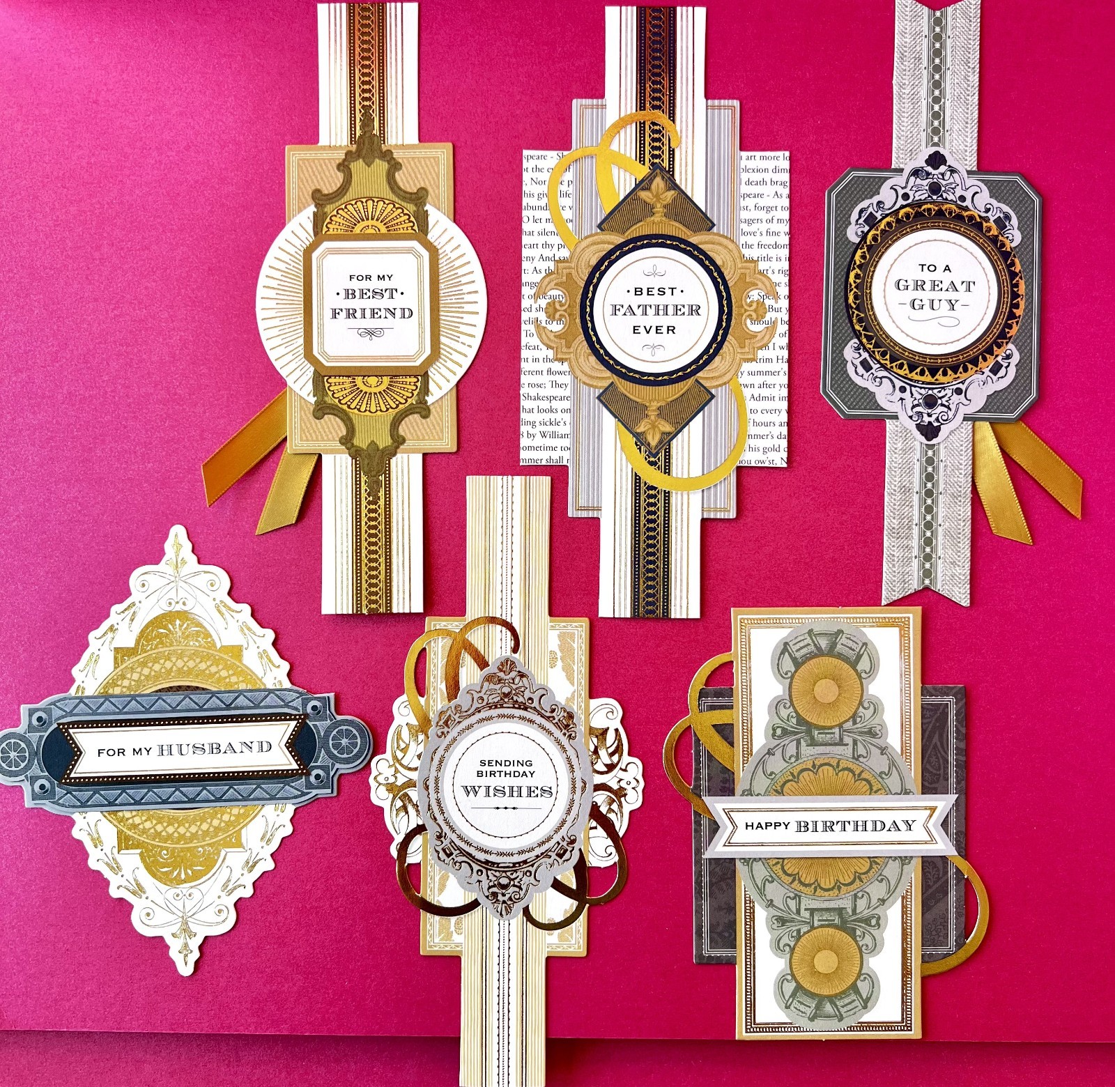 Anna Griffin Gentlemen’s Cards, Toppers, Envelopes +Bonus For Him Layers & Minis