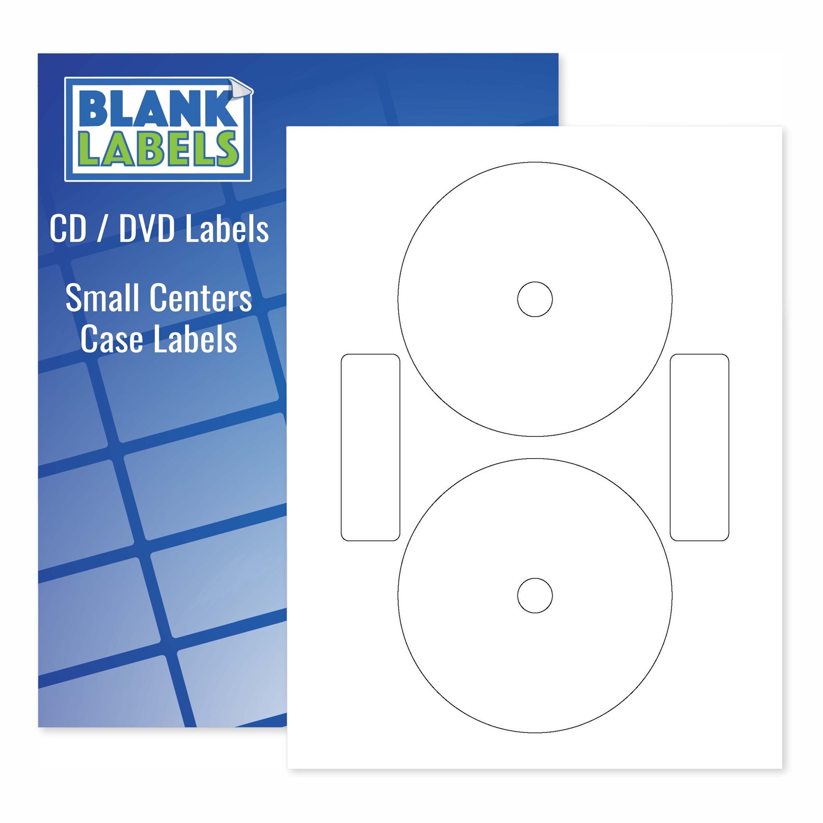 CD / DVD Labels Full Face Fits size 5931 Laser Ink Jet Blank White Sheets Neato