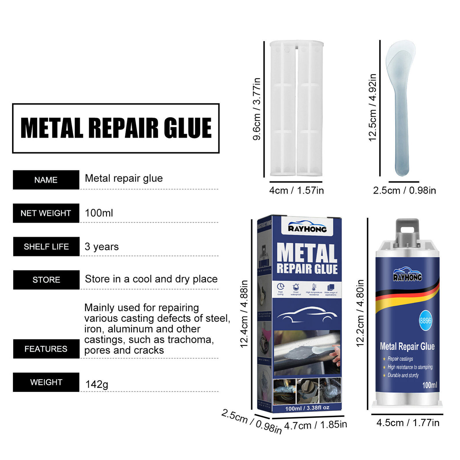 Metal Repair Glue Casting High Temperature Resistant Liquid Metal Welding Filler