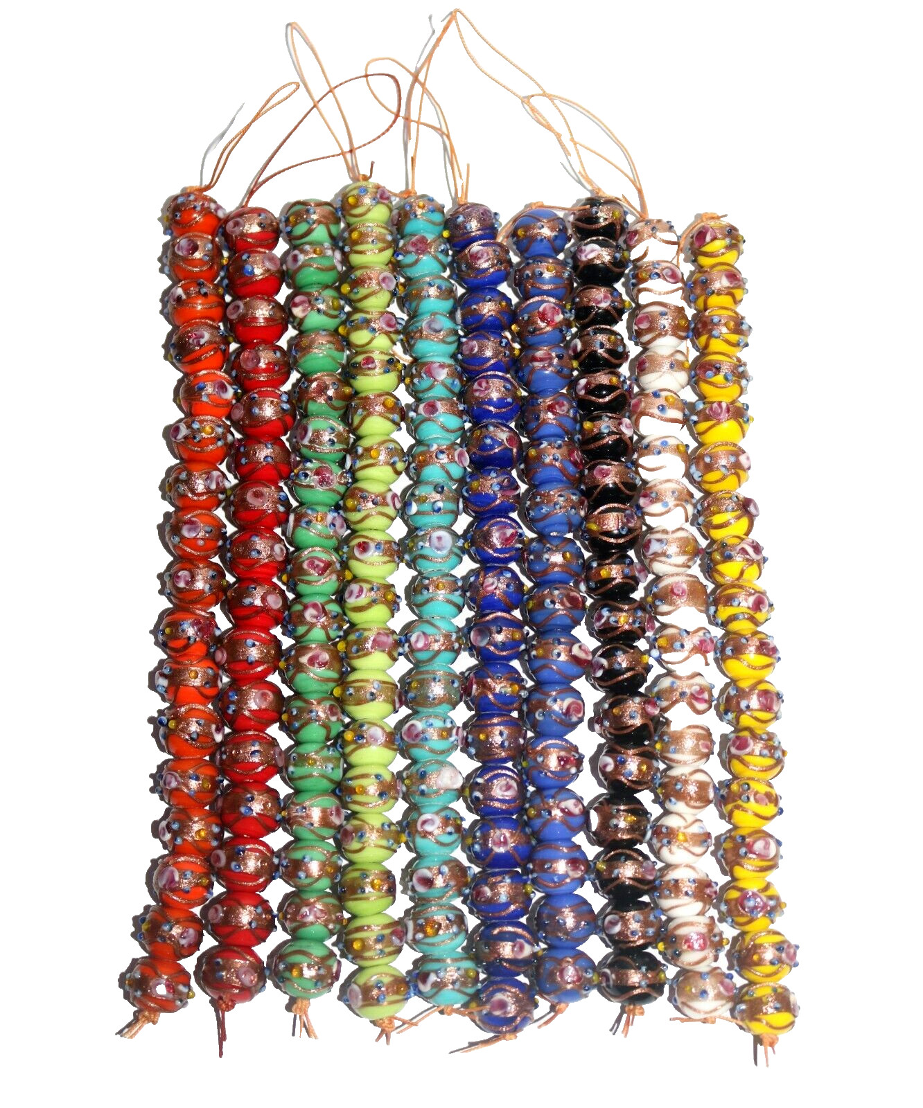 10 Strands different color Wedding Cake Beads 12mm, Jewelry making fashion beads