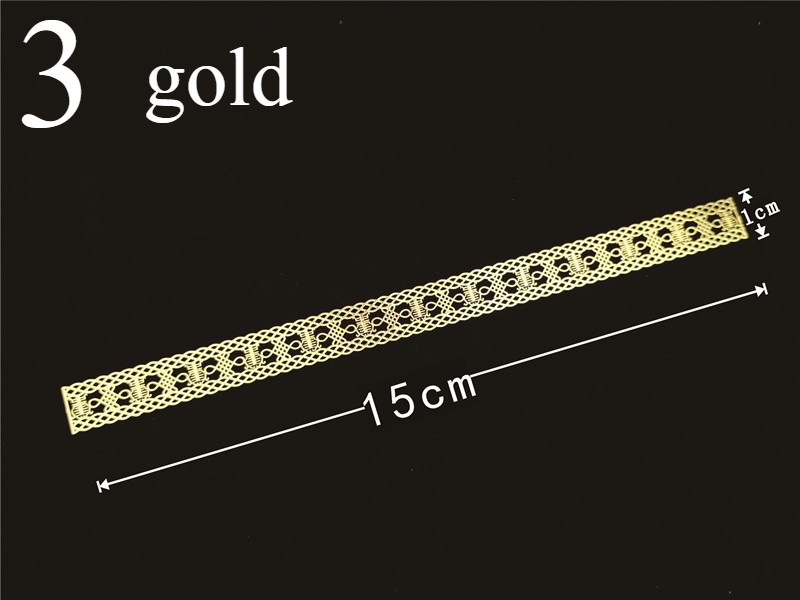 5pcs DIY Metal Alloy Pieces for Dolls Materials Hollow Out Metal Trimming Crafts
