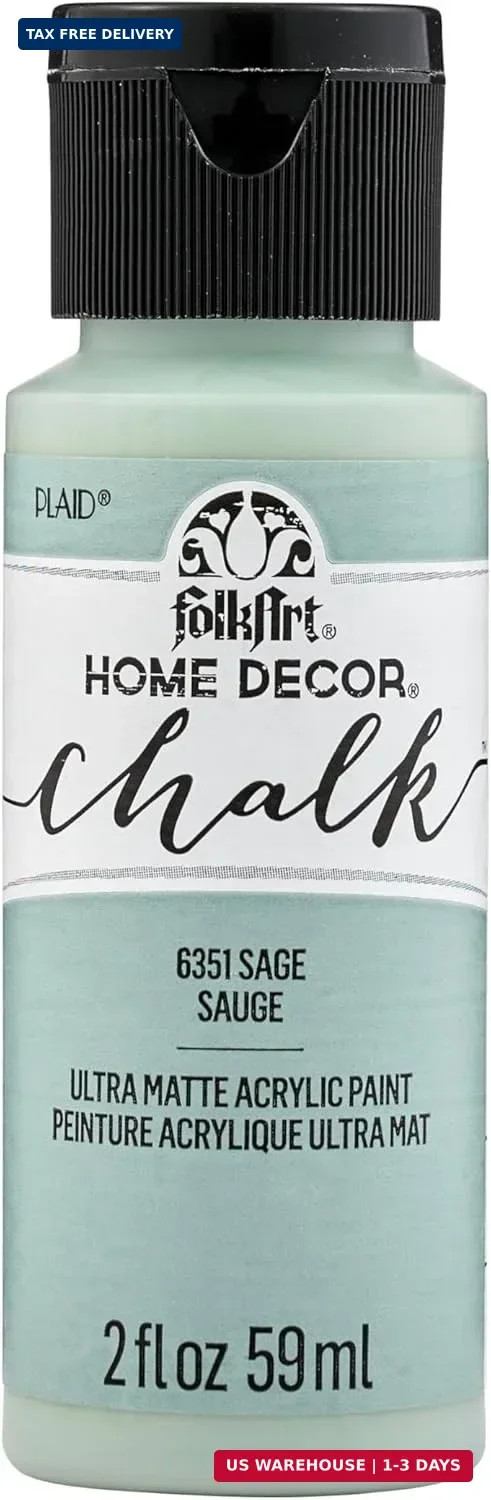 FolkArt Assorted Home Décor Acrylic Chalk Paint For Crafts, Ultra Matte Finish,