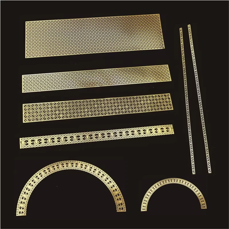 5pcs DIY Metal Alloy Pieces for Dolls Materials Hollow Out Metal Trimming Crafts