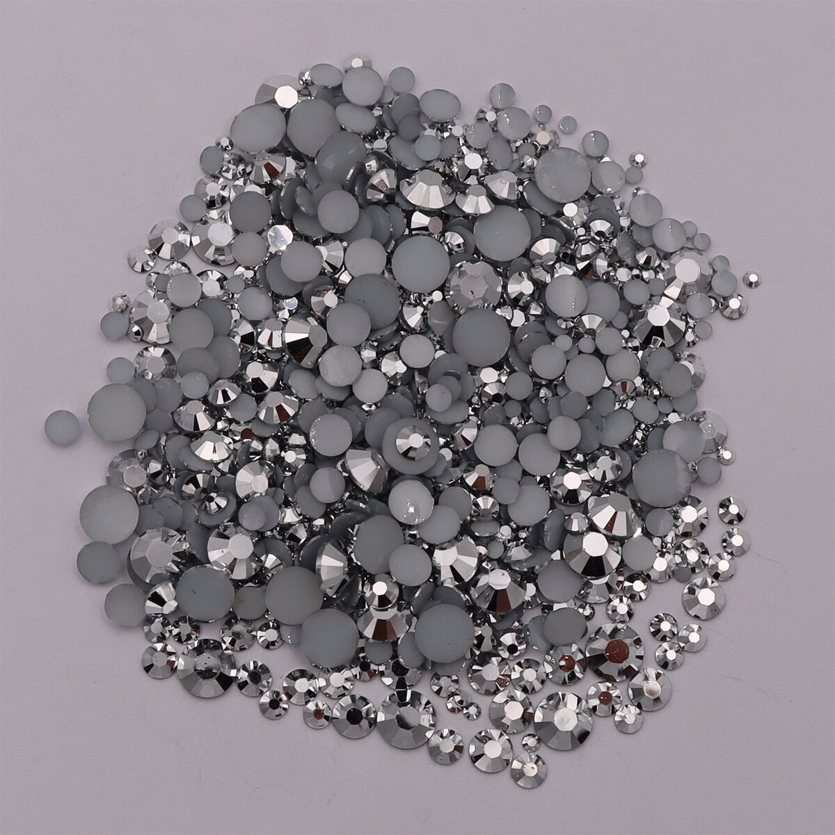 Resin Non Hot Fix Rhinestones Flat Back Gem Plastic Crystals Trimming For Crafts