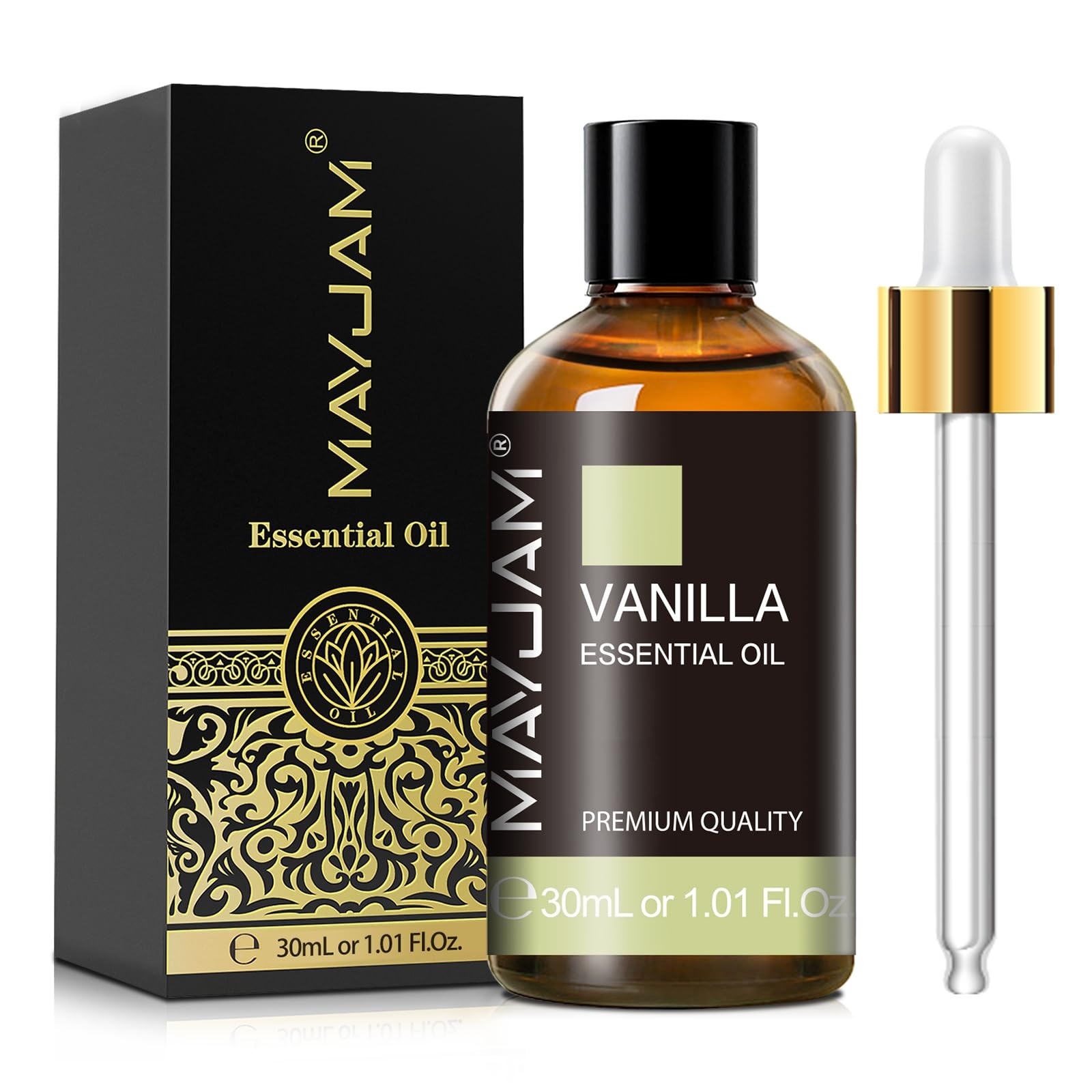 Vanilla Essential Oil 30ml/1.01fl.oz, MAYJAM Premium 1.01 Fl Oz (Pack of 1)