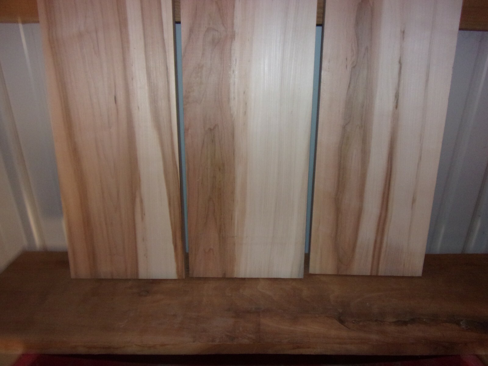 3 PC HARD SUGAR MAPLE LUMBER WOOD KILN DRIED BOARDS LOT 157H 30″X 7 3/8″X 7/8″