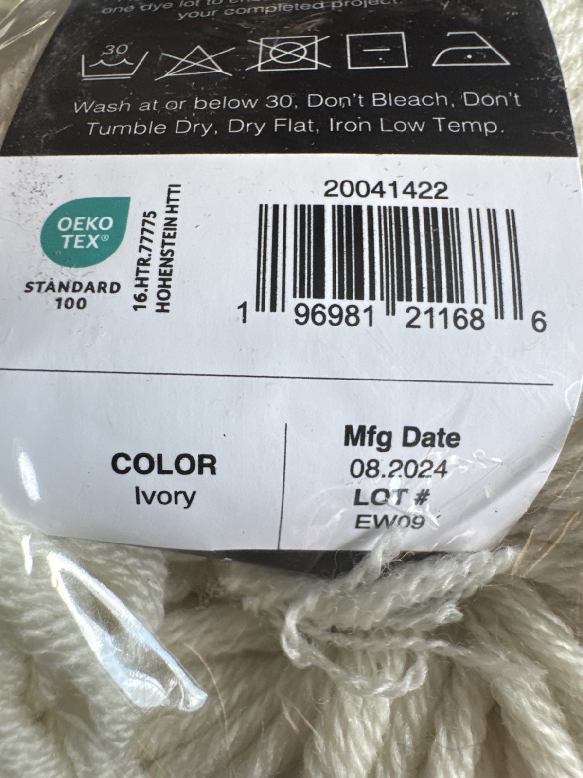 10 K+C Essential FINE Wool, IVORY, NEW