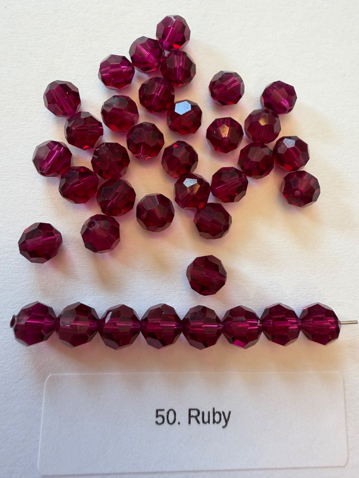 6mm 5000 Round Beads Swarovski Austrain Crystal. Qty: 12 Your Choice of Color