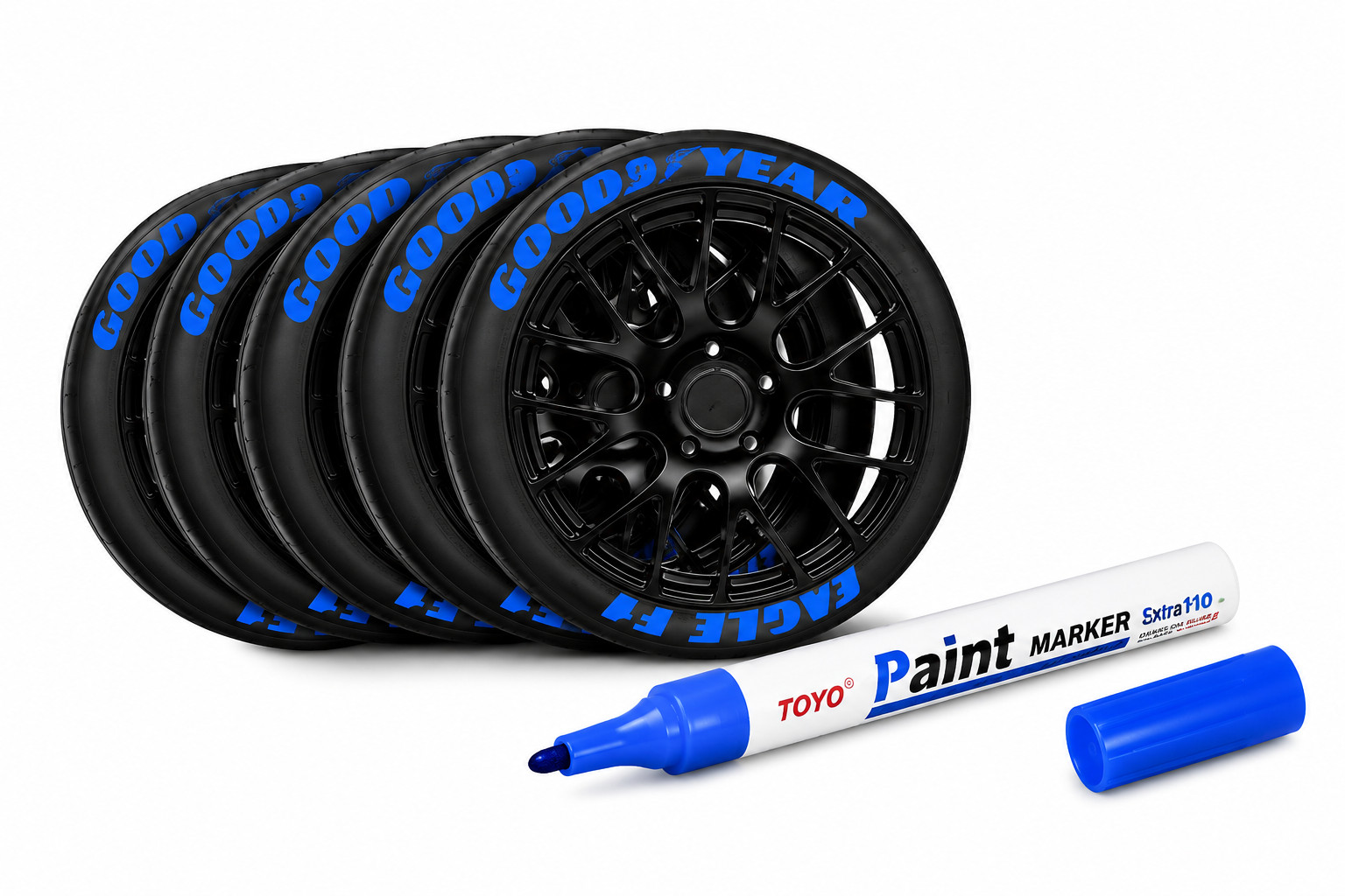 TOYO Tire Letters Waterproof Permanent Paint Marker Pen Car Tires Rubber Metal