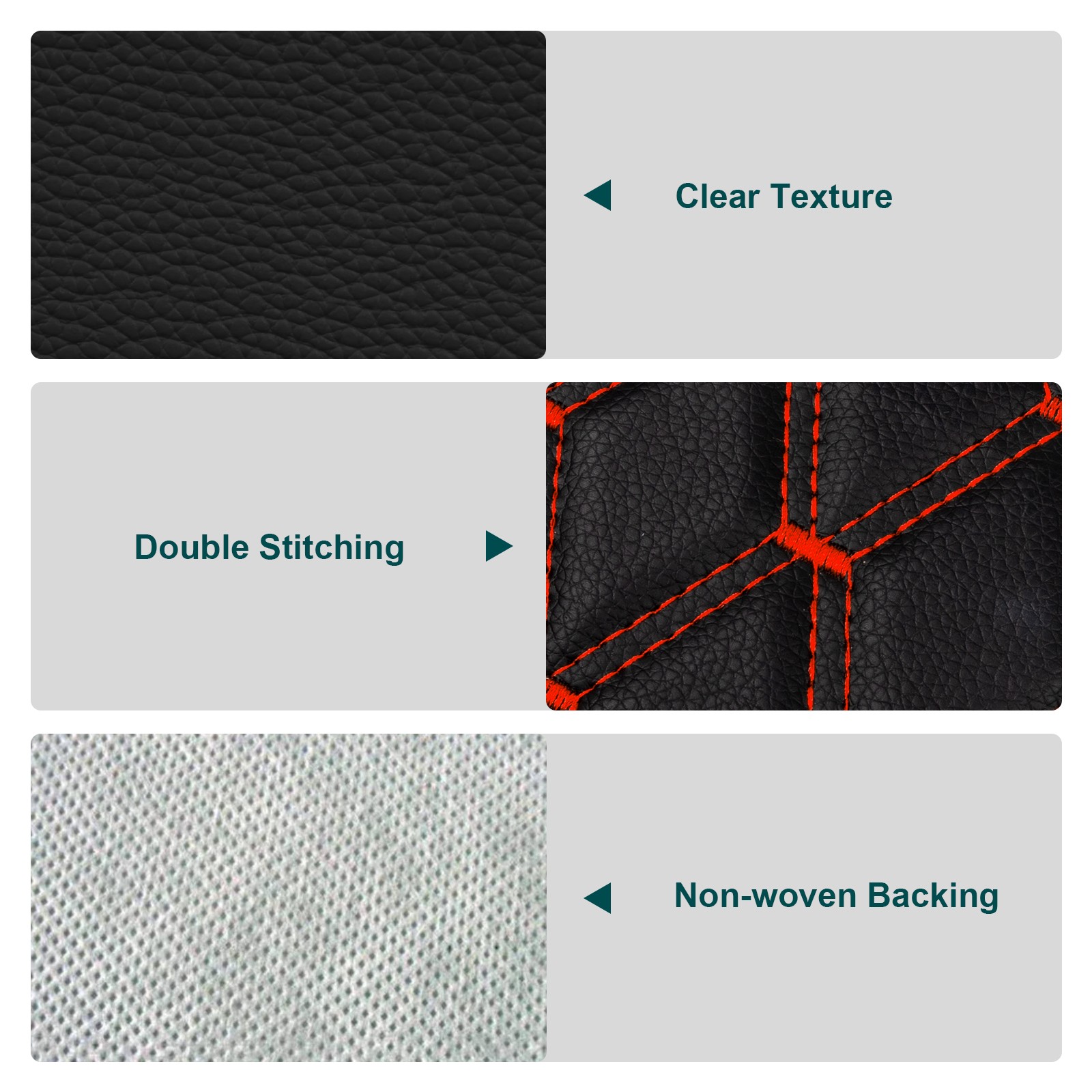 Quilted Faux Leather Fabric Diamond Stitch 63″ PU Upholstery for Car Headliner