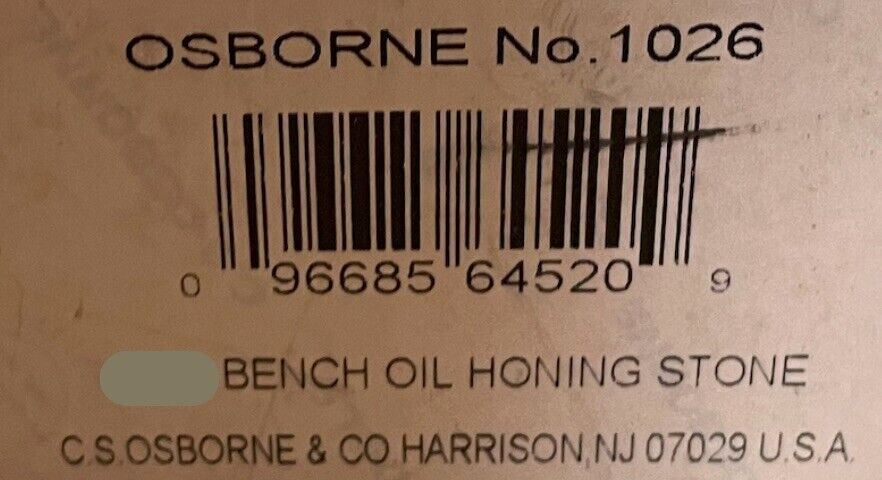C.S. Osborne No. 1026 Bench Stone Knife Edge Sharpening Stone for oil (64520)