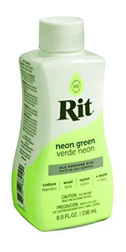 Rit Neon Green Liquid Dye 8oz for Fabric Wood Paper Tie Dye and Crafting