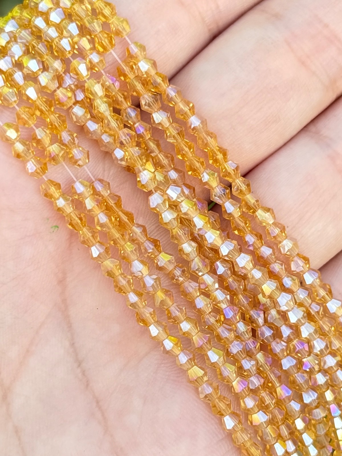 Bulk Lot Colorful 20 Strands AB faceted bicone glass beads 2 of each color