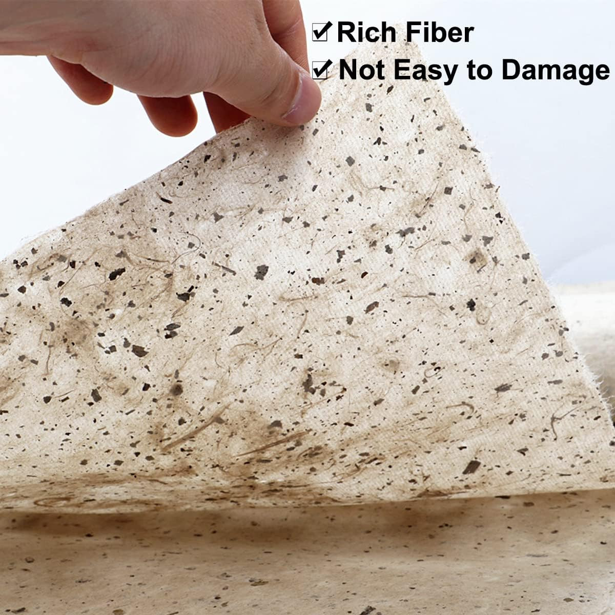 Mulberry Paper, 50Sheets 11.8″ x 15.7″ Natural Fiber Texture, Chinese Style Hand