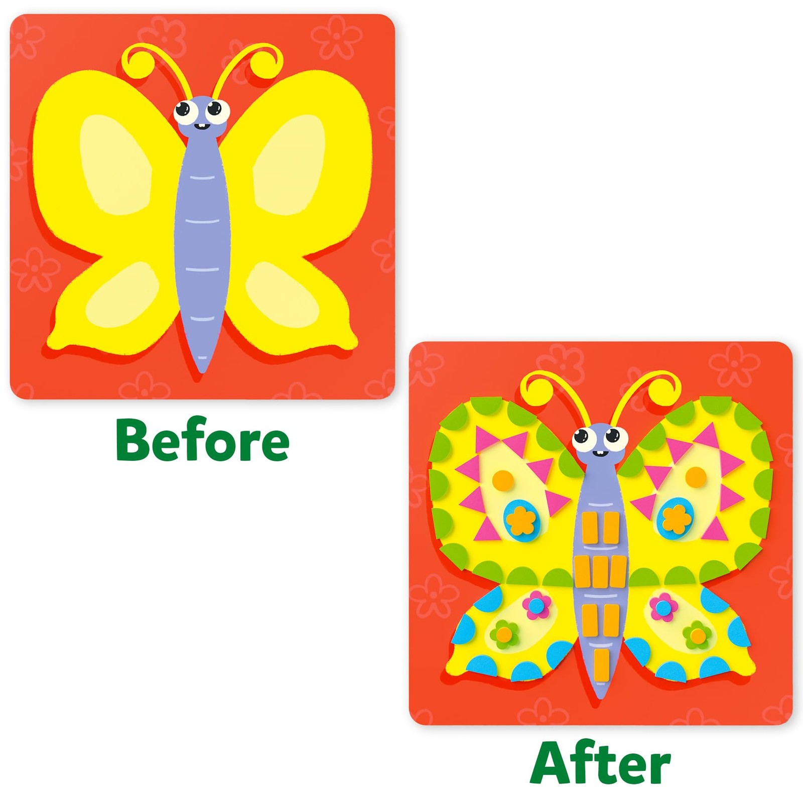 Foam Sticker Art Activity – Animals, Mess-Free Fun for Kids, 800+ 3D Foam Sti…