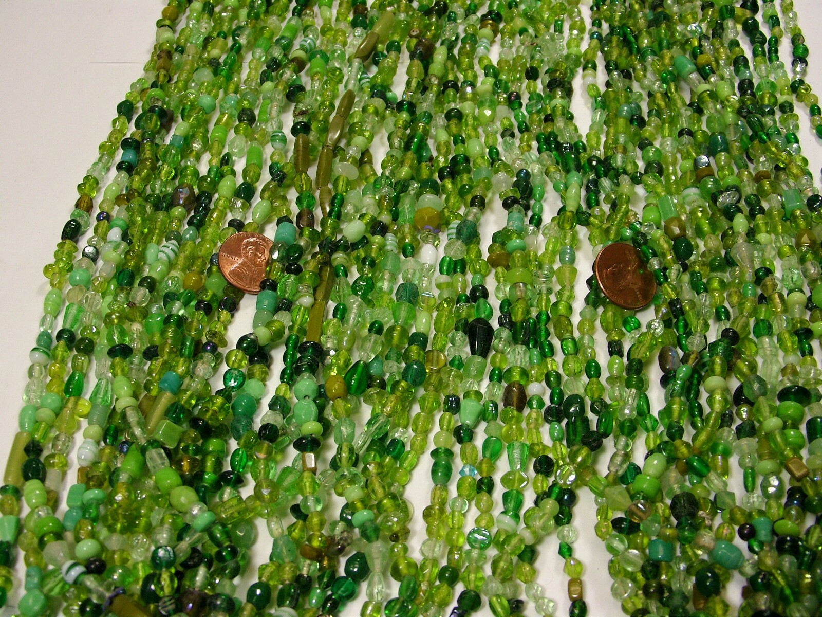 30 Strands 36″ India Handmade Assorted Color Glass Beads Wholesale Bulk (CT-45)