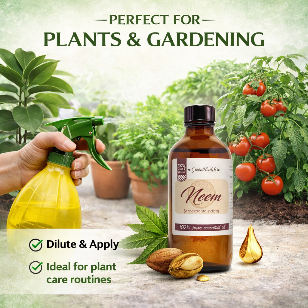 4 fl oz Neem Oil – uncut, 100% Pure & Natural – GreenHealth