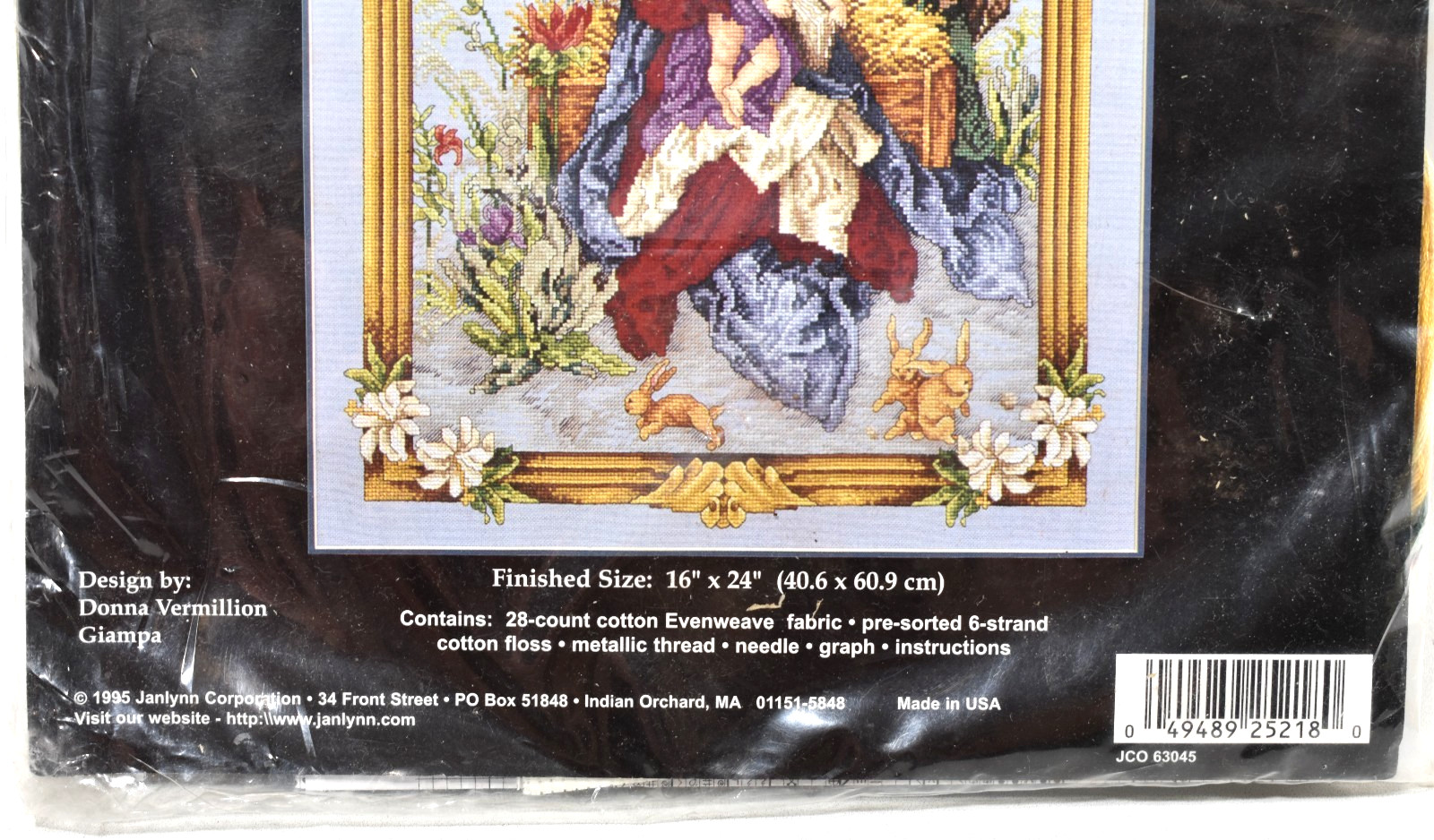 Janlynn Holy Family Christmas Cross Stitch Kit Donna Vermillion Giampa 125-218