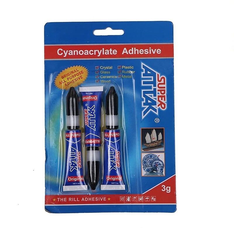 Ultra Strong Clear Super Glue Gel 3 Gram Tubes Instant Adhesive DIY Projects New