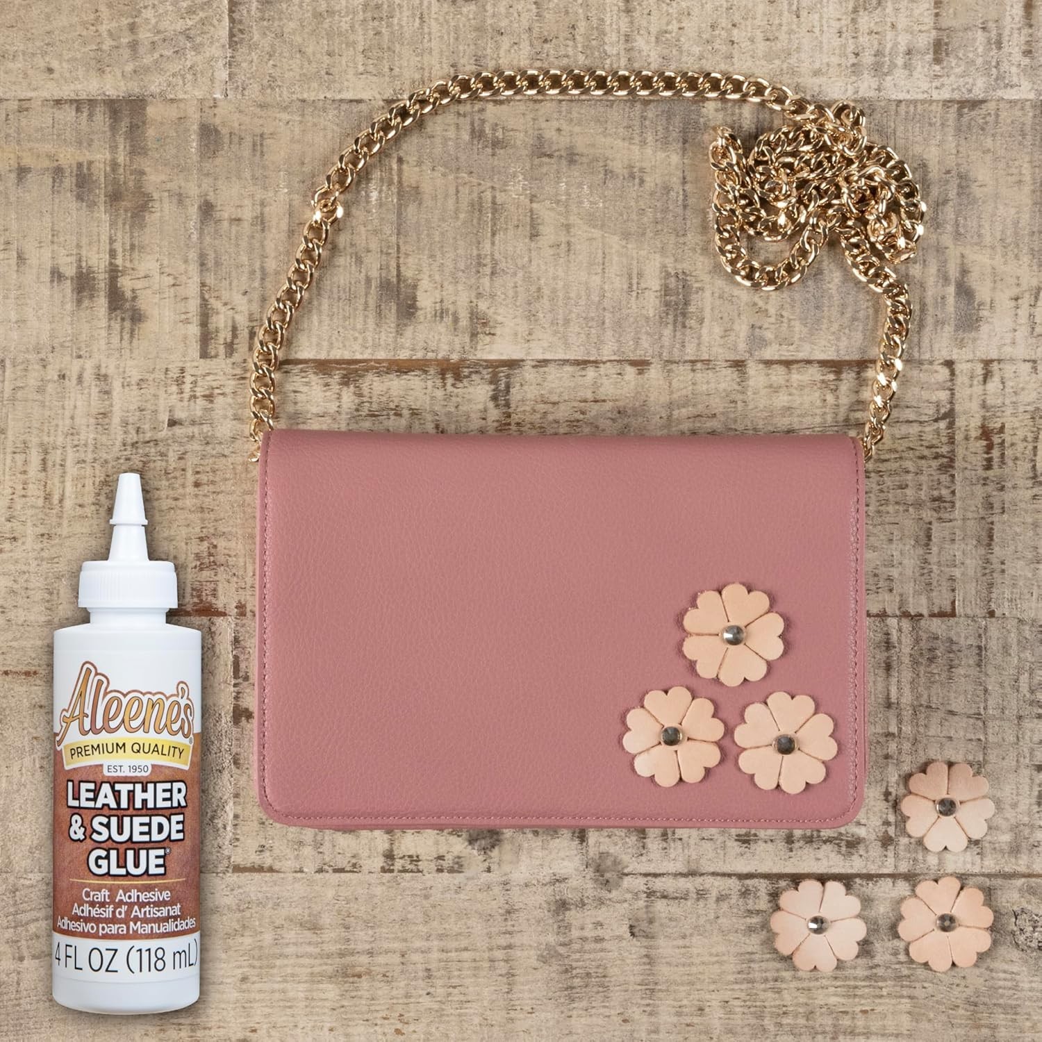 Craft with Confidence: 4 oz Aleene’s Clear Leather & Suede Glue – Non-Toxic