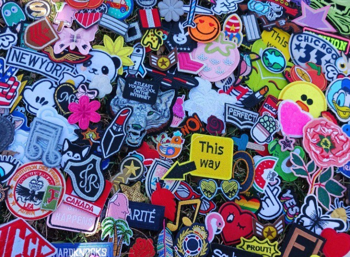 100 MIXED IRON on and SEW on patches. Huge patch lot ships USA free! Appliques