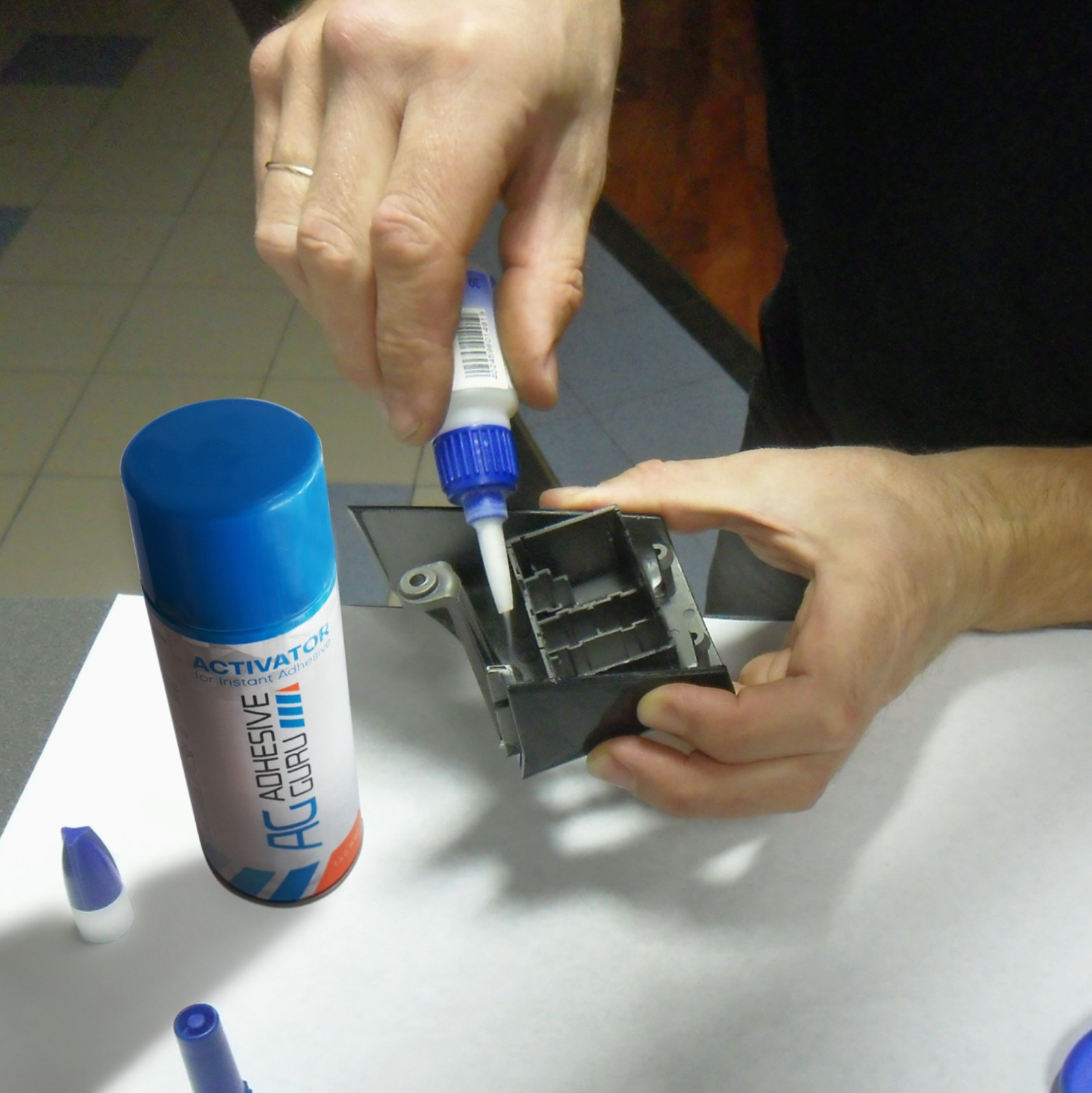 Fast Instant CA Glue with Activator,1.7 oz Super Glue for Woodworking DIY Repair