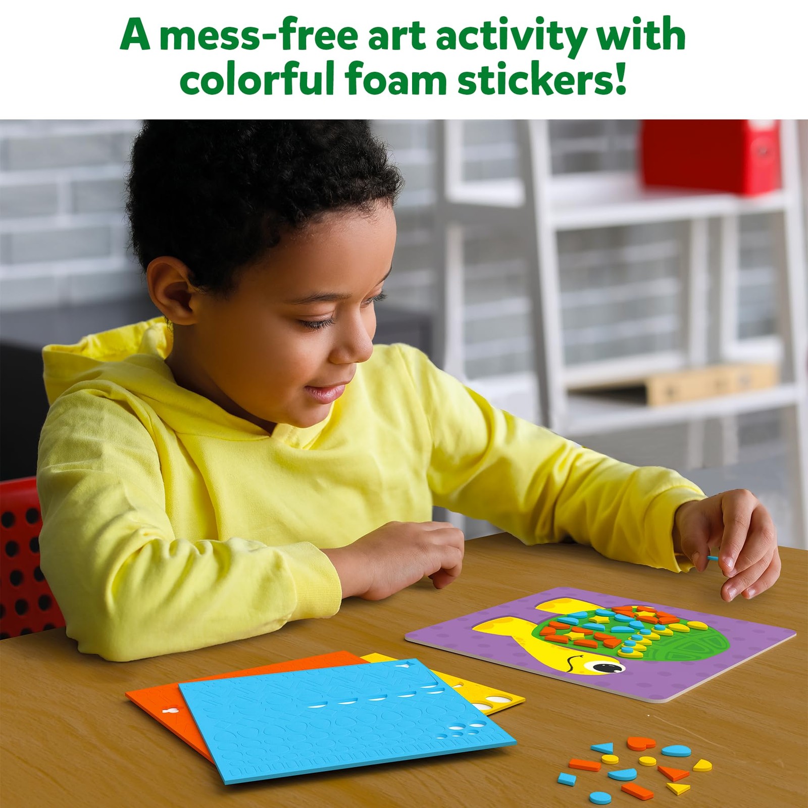 Foam Sticker Art Activity – Animals, Mess-Free Fun for Kids, 800+ 3D Foam Sti…