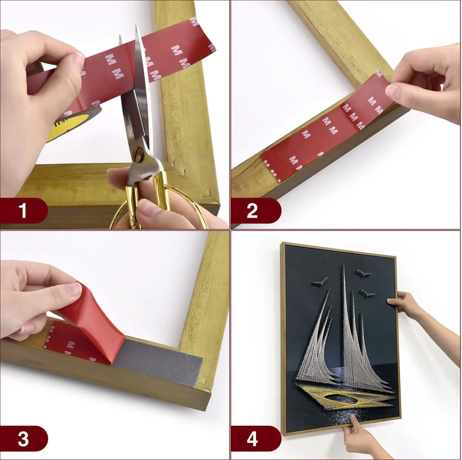 1pc 3M Strong Double Sided Acrylic Tape High Temp Resistant Auto Fixing – NEW