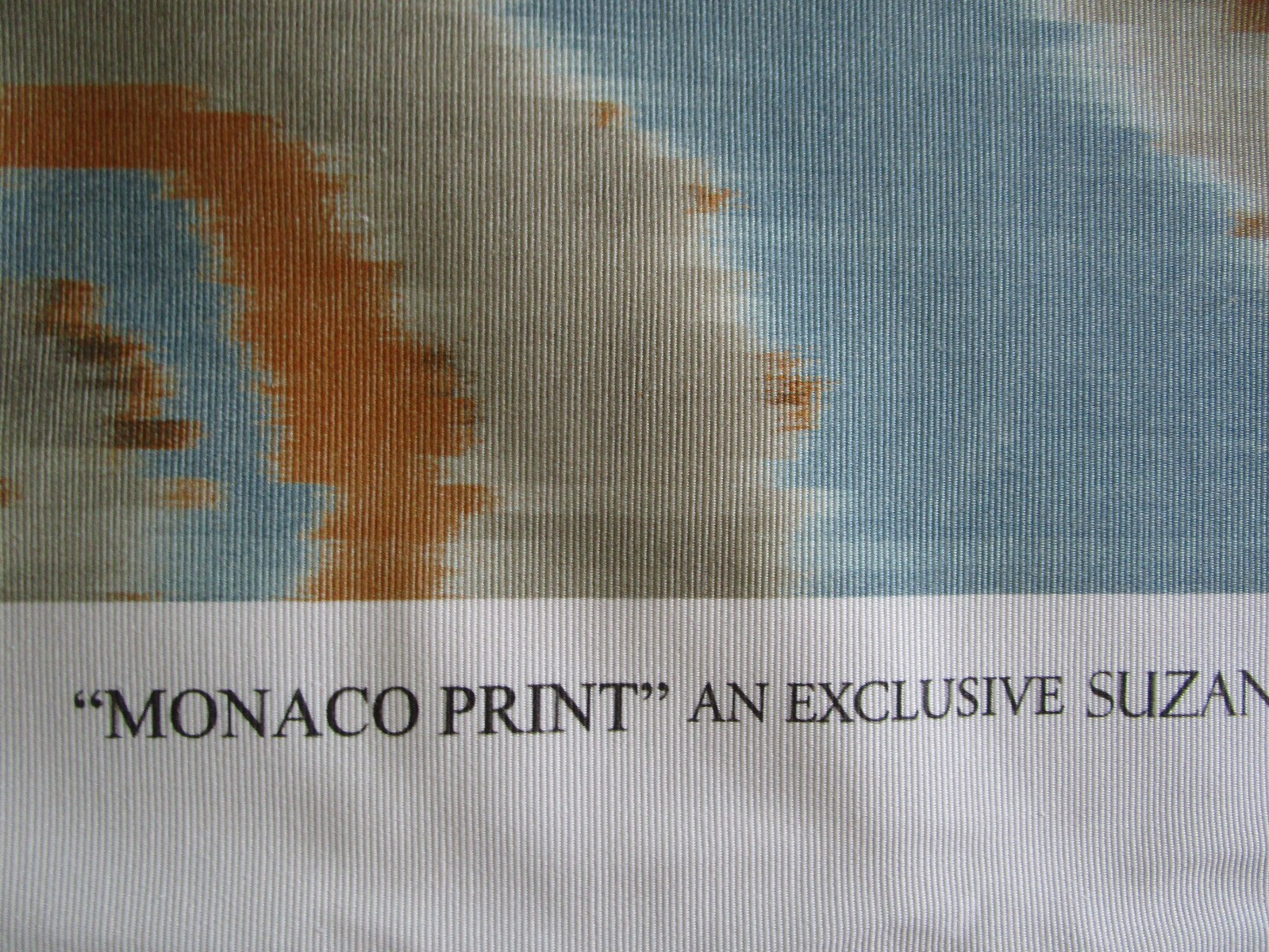 MONACO PRINT cott. Fabric Lee Jofa Suzanne Kasler 2.38yd+ Aqua Melon