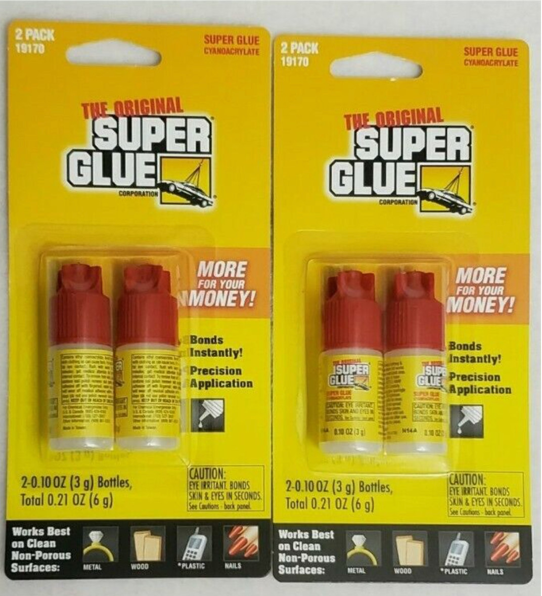 NEW! Lot Of 2x MULTI USE SUPER GLUE The Original 2 Pack – USA seller 4x units