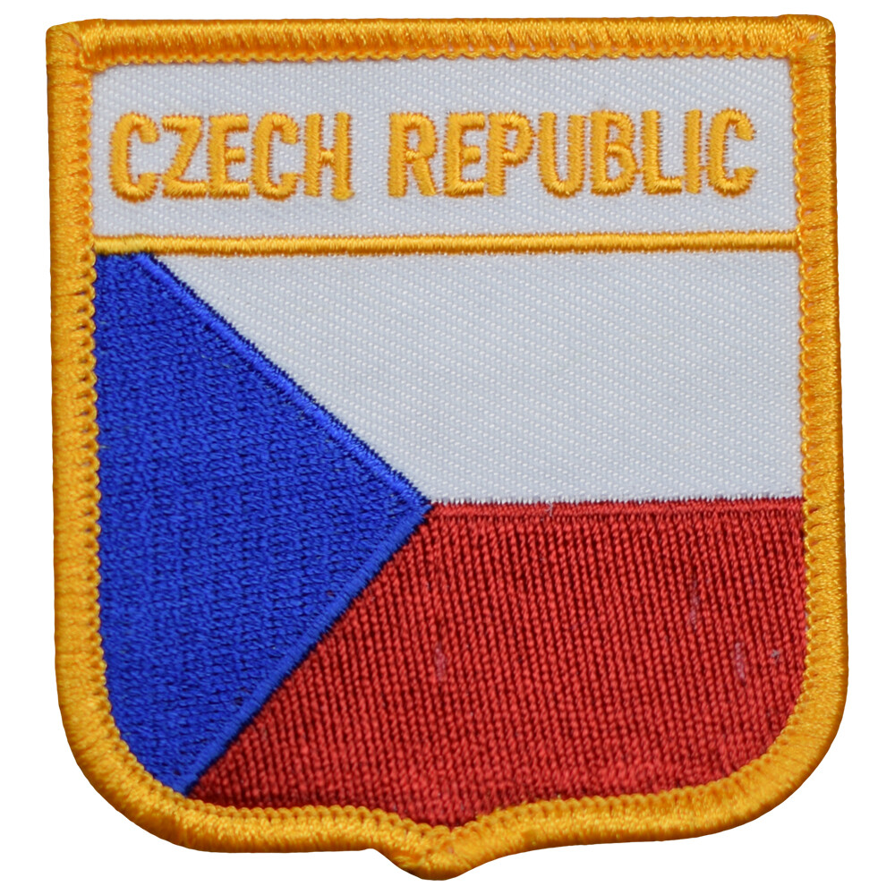 Czech Republic Patch – Czechia, Central Europe, Prague, Brno 2.75″ (Iron on)