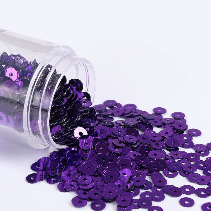 80000pcs 20 Colors Flat Round Sequins Clothing Decoration DIY Sewing Craft 2-6mm