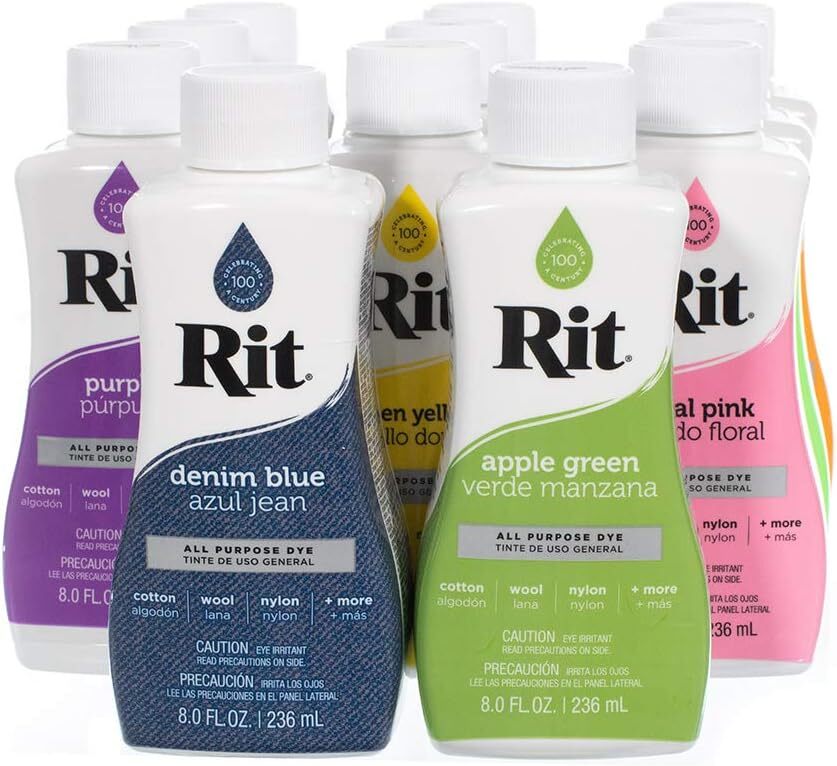 Rit Dye Liquid – Wide Selection of Colors – 8 Oz.