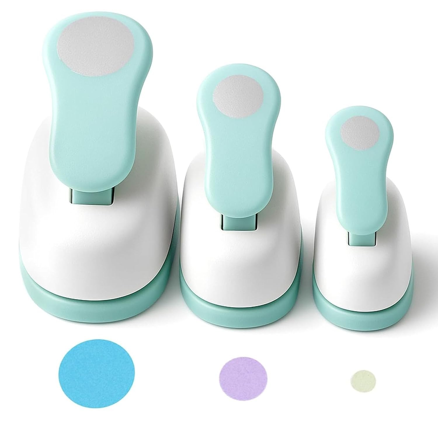3PCS Circle Paper Punch Set, 1″ 5/8″ 3/8″ Hole Punch for Scrapbook DIY Craft