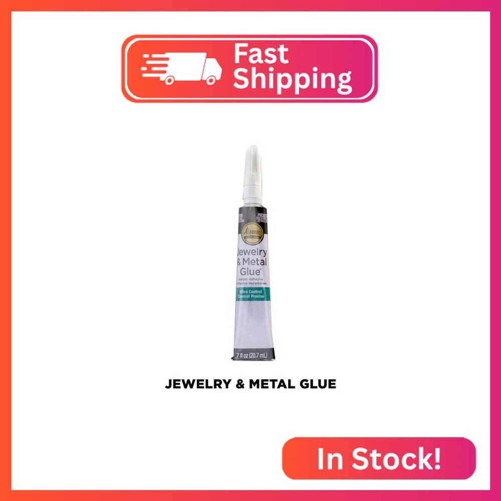 Aleene’s 21709 Jewelry & Metal Glue, 0.7 oz – Instant Adhesive, Permanent Bond,