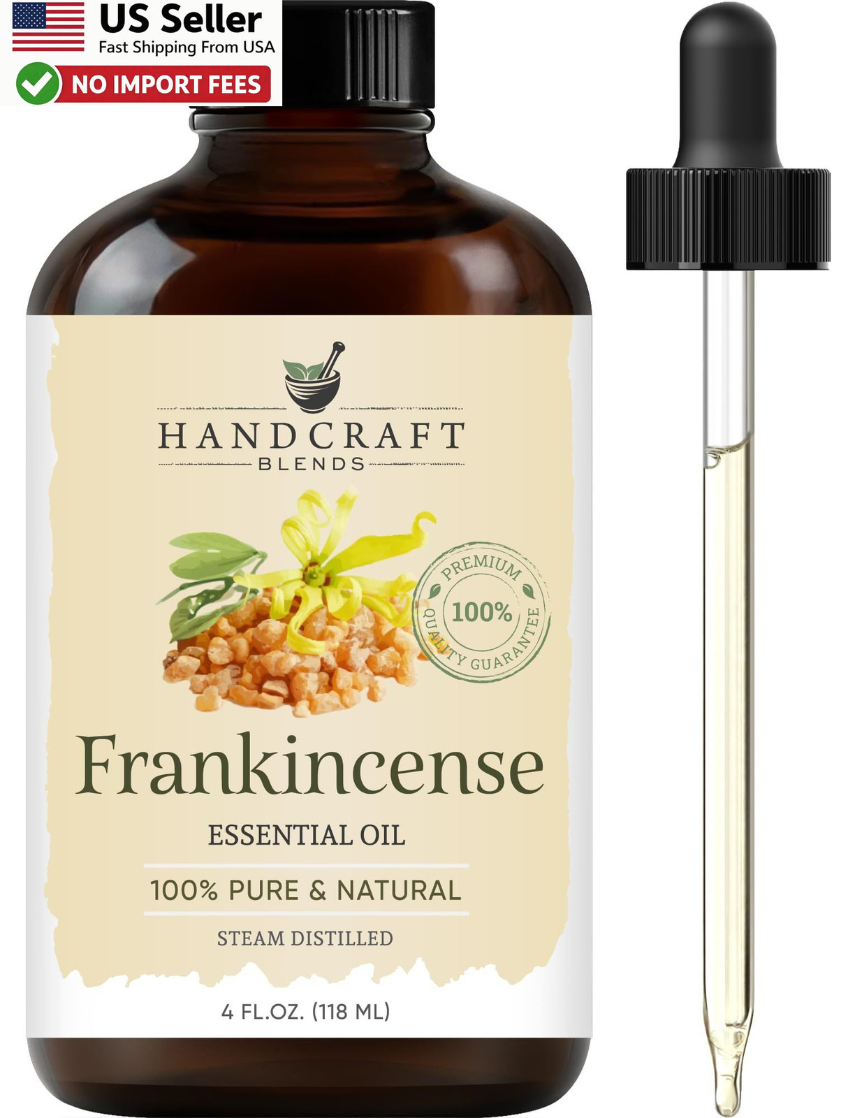 Handcraft Blends Frankincense Essential Oil 4oz Pure Aromatherapy FROM USA