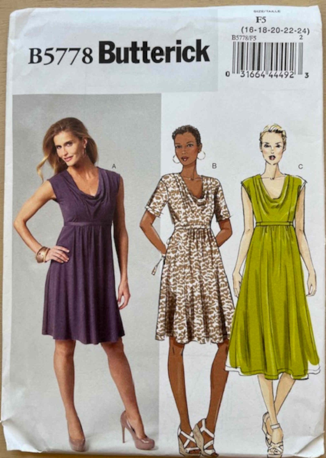 Butterick 3771-6014 Sewing Patterns 4 Designer patterns-see Description