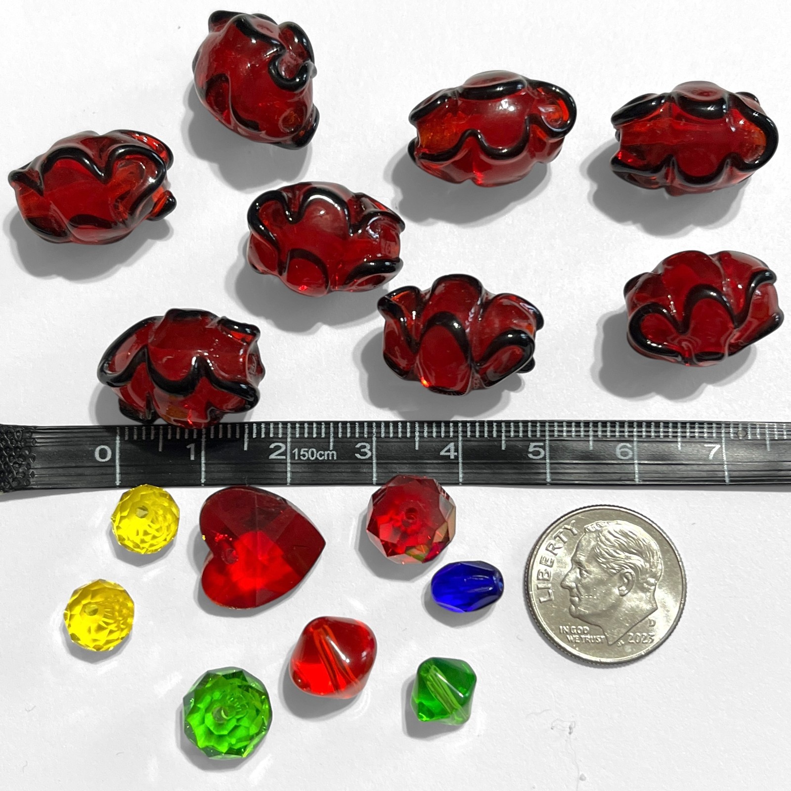 VTG – Now Variety Beads Glass Stone Lampwork Crackle Art Jewelry Making Lot Mix