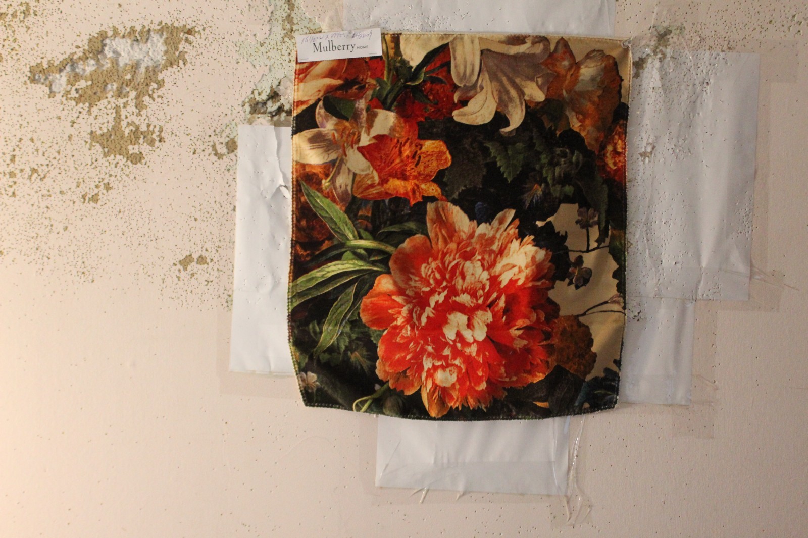 Mulberry Home Floral Pompadour Large Floral on Velvet Various Colors and Sizes