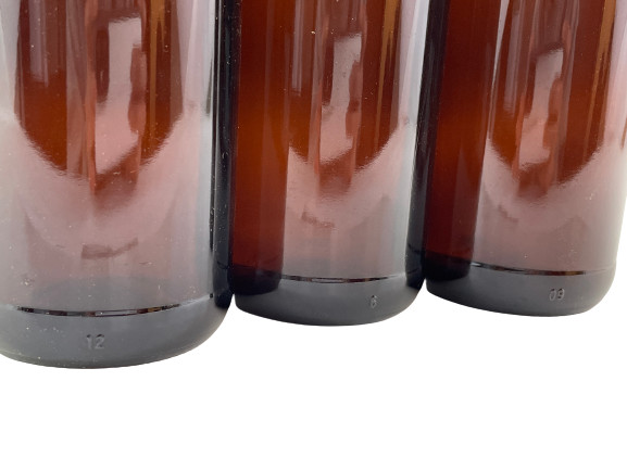 Lot of 3 Empty Ambler Glass Beer Bottles 500 ML Brown Decor Crafts Decorative