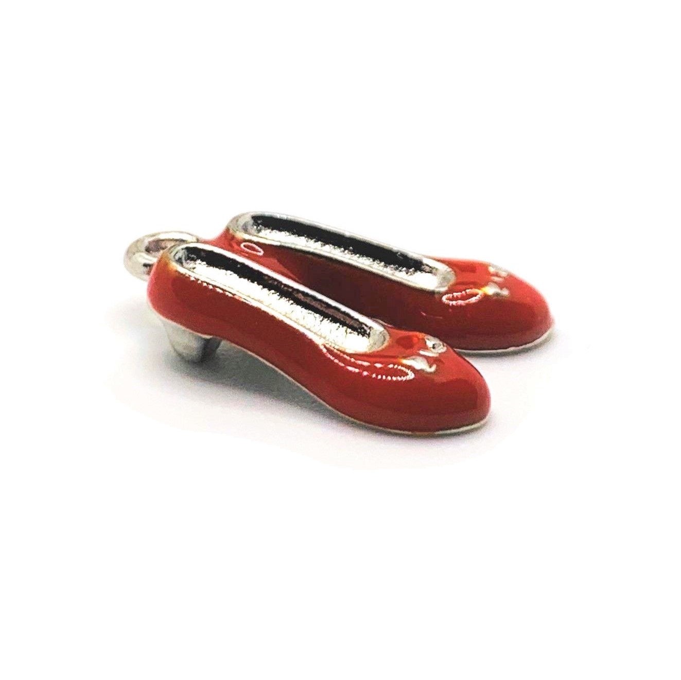 Red Ruby Slipper Wizard of Oz 3D Charms, 19x14mm – US Seller