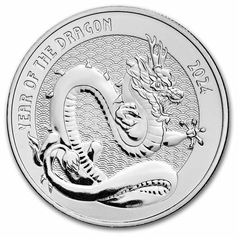 1 oz Silver Round – 2024 Year of the Dragon (Series 2)